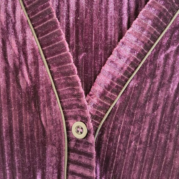 Purple Soft Velvet Lounging Set NWOT - Picture 7 of 14